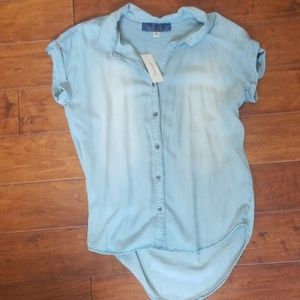NWT Beautiful blue rain top